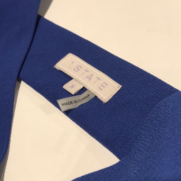 1.STATE COBALT BLUE LONG SLEEVE BLOUSE ▪️sz S - Picture 6 of 7